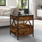 vidaXL Couchtisch mit Infinity-LED Räuchereiche 40x40x51 cm vidaXL Couchtisch mit Infinity-LED Räuchereiche 40x40x51 cm