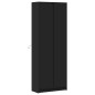 vidaXL Highboard mit LED-Beleuchtung Schwarz 74x32,5x200 cm vidaXL Highboard mit LED-Beleuchtung Schwarz 74x32,5x200 cm
