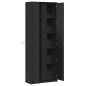 vidaXL Highboard mit LED-Beleuchtung Schwarz 74x32,5x200 cm vidaXL Highboard mit LED-Beleuchtung Schwarz 74x32,5x200 cm