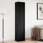 vidaXL Highboard mit LED-Beleuchtung Schwarz 41,5x32,5x200 cm vidaXL Highboard mit LED-Beleuchtung Schwarz 41,5x32,5x200 cm