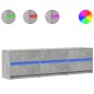 vidaXL TV-Schrank mit LED-Beleuchtung Betongrau 180x34x50 cm vidaXL TV-Schrank mit LED-Beleuchtung Betongrau 180x34x50 cm