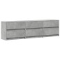 vidaXL TV-Schrank mit LED-Beleuchtung Betongrau 180x34x50 cm vidaXL TV-Schrank mit LED-Beleuchtung Betongrau 180x34x50 cm