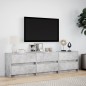 vidaXL TV-Schrank mit LED-Beleuchtung Betongrau 180x34x50 cm vidaXL TV-Schrank mit LED-Beleuchtung Betongrau 180x34x50 cm