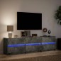 vidaXL TV-Schrank mit LED-Beleuchtung Betongrau 180x34x50 cm vidaXL TV-Schrank mit LED-Beleuchtung Betongrau 180x34x50 cm