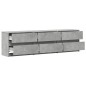vidaXL TV-Schrank mit LED-Beleuchtung Betongrau 180x34x50 cm vidaXL TV-Schrank mit LED-Beleuchtung Betongrau 180x34x50 cm