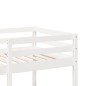 vidaXL Hochbett mit Schreibtisch & Ablagen Weiß 90x200 cm Kiefernholz vidaXL Hochbett mit Schreibtisch & Ablagen Weiß 90x200 cm Kiefernholz