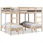 vidaXL Dreifach-Etagenbett 140x200/70x140 cm Massivholz Kiefer vidaXL Dreifach-Etagenbett 140x200/70x140 cm Massivholz Kiefer