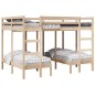 vidaXL Dreifach-Etagenbett 140x200/70x140 cm Massivholz Kiefer vidaXL Dreifach-Etagenbett 140x200/70x140 cm Massivholz Kiefer
