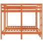 vidaXL Dreifach-Etagenbett Braun 140x200/70x140 cm Massivholz Kiefer vidaXL Dreifach-Etagenbett Braun 140x200/70x140 cm Massivholz Kiefer