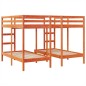 vidaXL Dreifach-Etagenbett Braun 140x200/70x140 cm Massivholz Kiefer vidaXL Dreifach-Etagenbett Braun 140x200/70x140 cm Massivholz Kiefer