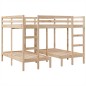 vidaXL Dreifach-Etagenbett 140x200/70x140 cm Massivholz Kiefer vidaXL Dreifach-Etagenbett 140x200/70x140 cm Massivholz Kiefer