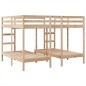 vidaXL Dreifach-Etagenbett 140x200/70x140 cm Massivholz Kiefer vidaXL Dreifach-Etagenbett 140x200/70x140 cm Massivholz Kiefer