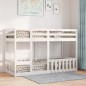 vidaXL Etagenbett Weiß 75x190 cm Massivholz Kiefer vidaXL Etagenbett Weiß 75x190 cm Massivholz Kiefer