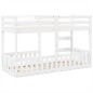 vidaXL Etagenbett Weiß 75x190 cm Massivholz Kiefer vidaXL Etagenbett Weiß 75x190 cm Massivholz Kiefer