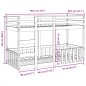 vidaXL Etagenbett Weiß 75x190 cm Massivholz Kiefer vidaXL Etagenbett Weiß 75x190 cm Massivholz Kiefer