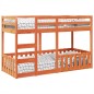 vidaXL Etagenbett Wachsbraun 90x190 cm Massivholz Kiefer vidaXL Etagenbett Wachsbraun 90x190 cm Massivholz Kiefer