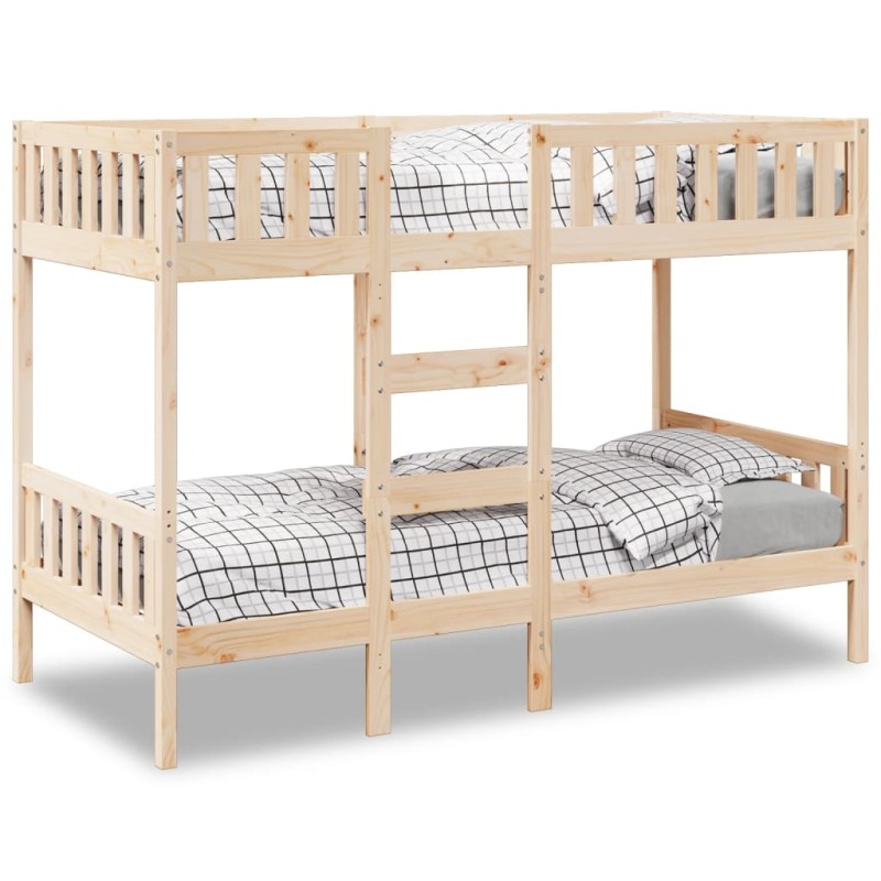 vidaXL Etagenbett 90x190 cm Massivholz Kiefer