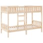 vidaXL Etagenbett 90x190 cm Massivholz Kiefer