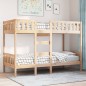 vidaXL Etagenbett 90x190 cm Massivholz Kiefer