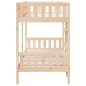 vidaXL Etagenbett 90x190 cm Massivholz Kiefer