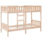 vidaXL Etagenbett 90x190 cm Massivholz Kiefer