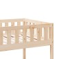 vidaXL Etagenbett 90x190 cm Massivholz Kiefer