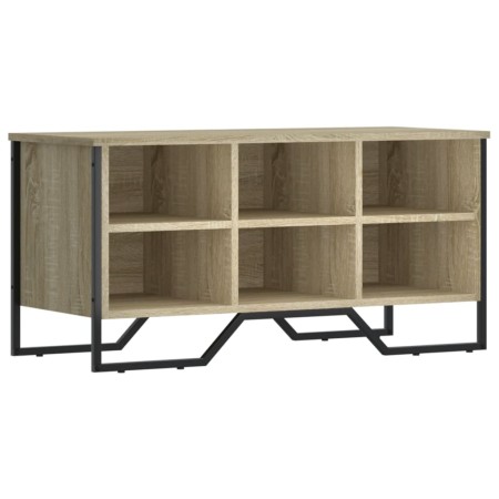 vidaXL Schuhregal Sonoma-Eiche 90x38x45,5 cm Holzwerkstoff