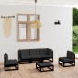 6-tlg. Garten-Lounge-Set mit Kissen Kiefer Massivholz 6-tlg. Garten-Lounge-Set mit Kissen Kiefer Massivholz