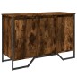 vidaXL Waschbeckenunterschrank Räuchereiche 91x35x60 cm Holzwerkstoff vidaXL Waschbeckenunterschrank Räuchereiche 91x35x60 cm Holzwerkstoff