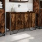 vidaXL Waschbeckenunterschrank Räuchereiche 91x35x60 cm Holzwerkstoff vidaXL Waschbeckenunterschrank Räuchereiche 91x35x60 cm Holzwerkstoff