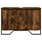 vidaXL Waschbeckenunterschrank Räuchereiche 91x35x60 cm Holzwerkstoff vidaXL Waschbeckenunterschrank Räuchereiche 91x35x60 cm Holzwerkstoff