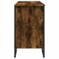 vidaXL Waschbeckenunterschrank Räuchereiche 91x35x60 cm Holzwerkstoff vidaXL Waschbeckenunterschrank Räuchereiche 91x35x60 cm Holzwerkstoff