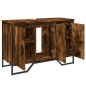 vidaXL Waschbeckenunterschrank Räuchereiche 91x35x60 cm Holzwerkstoff vidaXL Waschbeckenunterschrank Räuchereiche 91x35x60 cm Holzwerkstoff