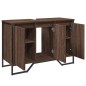 vidaXL Waschbeckenunterschrank Braun Eichen-Optik 91x35x60 cm vidaXL Waschbeckenunterschrank Braun Eichen-Optik 91x35x60 cm