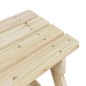 vidaXL Picknicktisch für 4 Kinder mit Sonnenschirm Massivholz Tanne vidaXL Picknicktisch für 4 Kinder mit Sonnenschirm Massivholz Tanne