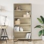 vidaXL Bücherregal Sonoma-Eiche 80x31x169 cm Holzwerkstoff vidaXL Bücherregal Sonoma-Eiche 80x31x169 cm Holzwerkstoff