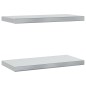 vidaXL Wandregale 2 Stk. 50x23,5x3 cm Silbern Edelstahl vidaXL Wandregale 2 Stk. 50x23,5x3 cm Silbern Edelstahl