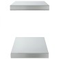 vidaXL Wandregale 2 Stk. 50x23,5x3 cm Silbern Edelstahl vidaXL Wandregale 2 Stk. 50x23,5x3 cm Silbern Edelstahl