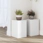 vidaXL Pflanzenständer 2 Stk. Weiß 20x20x30 cm Holzwerkstoff vidaXL Pflanzenständer 2 Stk. Weiß 20x20x30 cm Holzwerkstoff