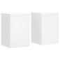 vidaXL Pflanzenständer 2 Stk. Weiß 20x20x30 cm Holzwerkstoff vidaXL Pflanzenständer 2 Stk. Weiß 20x20x30 cm Holzwerkstoff