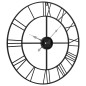 vidaXL Wanduhr Schwarz Ø50 cm Eisen vidaXL Wanduhr Schwarz Ø50 cm Eisen