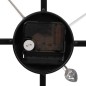 vidaXL Wanduhr Schwarz Ø50 cm Eisen vidaXL Wanduhr Schwarz Ø50 cm Eisen