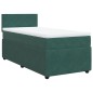 vidaXL Boxspringbett mit Matratze Dunkelgrün 90x190 cm Samt vidaXL Boxspringbett mit Matratze Dunkelgrün 90x190 cm Samt
