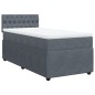 vidaXL Boxspringbett mit Matratze Dunkelgrau 90x200 cm Samt vidaXL Boxspringbett mit Matratze Dunkelgrau 90x200 cm Samt
