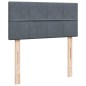 vidaXL Boxspringbett mit Matratze Dunkelgrau 90x200 cm Samt vidaXL Boxspringbett mit Matratze Dunkelgrau 90x200 cm Samt