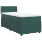 vidaXL Boxspringbett mit Matratze Dunkelgrün 90x200 cm Samt vidaXL Boxspringbett mit Matratze Dunkelgrün 90x200 cm Samt