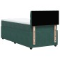 vidaXL Boxspringbett mit Matratze Dunkelgrün 90x200 cm Samt vidaXL Boxspringbett mit Matratze Dunkelgrün 90x200 cm Samt