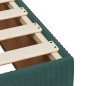 vidaXL Boxspringbett mit Matratze Dunkelgrün 90x200 cm Samt vidaXL Boxspringbett mit Matratze Dunkelgrün 90x200 cm Samt