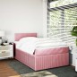 vidaXL Boxspringbett mit Matratze Rosa 120x200 cm Samt vidaXL Boxspringbett mit Matratze Rosa 120x200 cm Samt