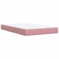 vidaXL Boxspringbett mit Matratze Rosa 120x200 cm Samt vidaXL Boxspringbett mit Matratze Rosa 120x200 cm Samt